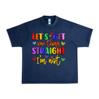 Navy celebrate pride with colorful text Urban Heavy Tee - LillyAllenDesigns