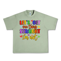 Oil Green celebrate pride with colorful text Urban Heavy Tee - LillyAllenDesigns