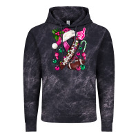 Cloud Black Pink Christmas Breast Cancer Ribbon Football Vintage Hoodie - BundleAndBundleShop