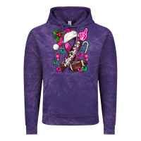 Cloud Purple Pink Christmas Breast Cancer Ribbon Football Vintage Hoodie - BundleAndBundleShop