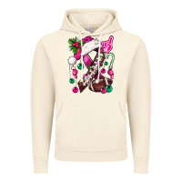 Vintage Artic Pink Christmas Breast Cancer Ribbon Football Vintage Hoodie - BundleAndBundleShop