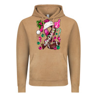 Vintage Camel Pink Christmas Breast Cancer Ribbon Football Vintage Hoodie - BundleAndBundleShop