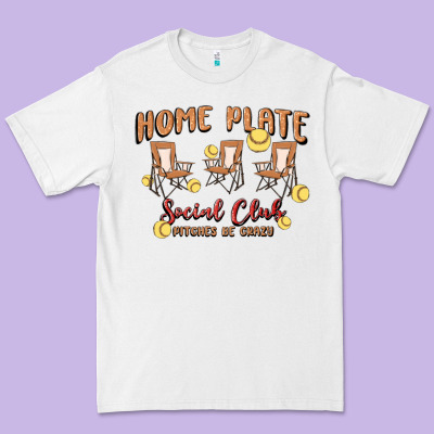 Glitter Softball Premium Tee Designed By Maliassmallbusiness