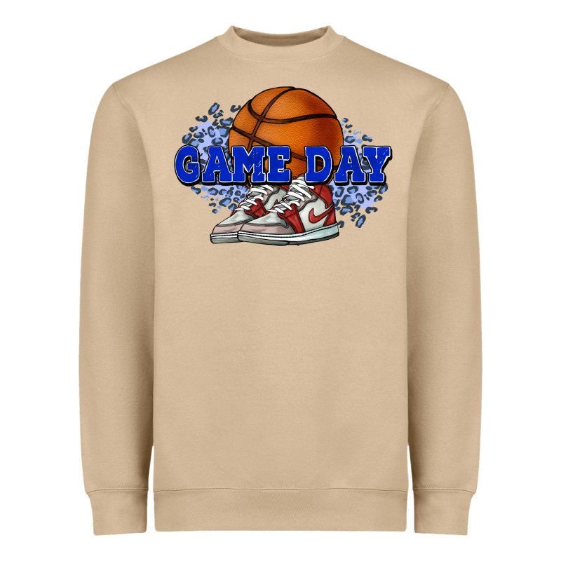 Game Day Basketball Heavyweight Sweatshirt by NancyCooperArtShop | Teevron