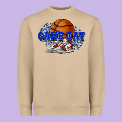 Game Day Basketball Heavyweight Sweatshirt Designed By Nancycooperartshop
