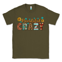 Army Green Western Beautiful Crazy Classic Tee - BundleAndBundleShop