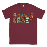 Burgundy Western Beautiful Crazy Classic Tee - BundleAndBundleShop