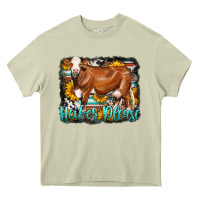Mossy Western Heifer Please Simmental Cow Heavy Core Tee - LillyAllenDesigns