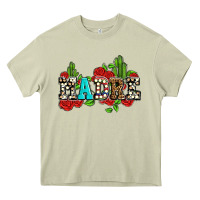 Mossy madre with roses and cactus Heavy Core Tee - AdoDesignShop