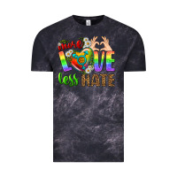 Cloud Black More Love Less Hate LGBTQ Vintage Tee - BundleAndBundleShop