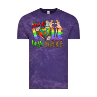 Cloud Purple More Love Less Hate LGBTQ Vintage Tee - BundleAndBundleShop