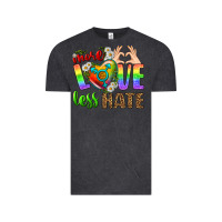 Vintage Black More Love Less Hate LGBTQ Vintage Tee - BundleAndBundleShop