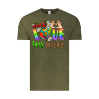 Vintage Olive More Love Less Hate LGBTQ Vintage Tee - BundleAndBundleShop