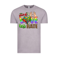 More Love Less Hate Lgbtq Vintage Tee | Teevron