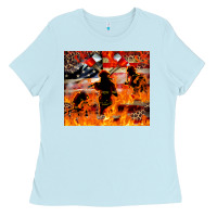 Western Firefighters With Thin Red Line Ladies Tee | Teevron