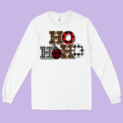 Ho Ho Ho Buffalo Long Sleeve Tee Designed By Bettercallsaul