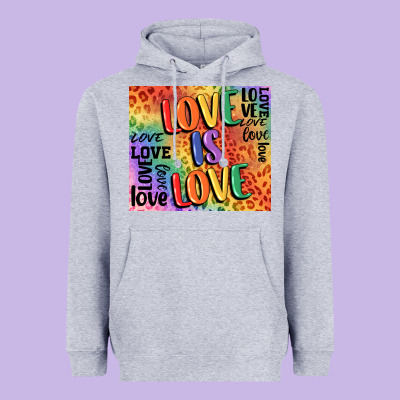 Pride Love Is Love Heavyweight Hoodie Designed By Fadigitalartstudio