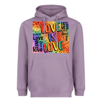 Lavender Pride love is love Heavyweight Hoodie - FaDigitalArtStudio