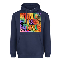 Navy Pride love is love Heavyweight Hoodie - FaDigitalArtStudio