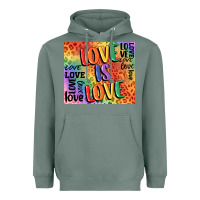 Sage Pride love is love Heavyweight Hoodie - FaDigitalArtStudio