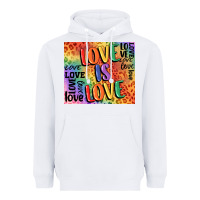 White Pride love is love Heavyweight Hoodie - FaDigitalArtStudio