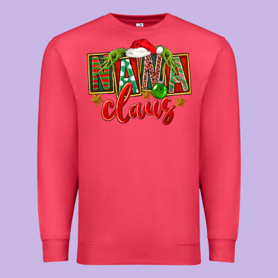 Christmas Nana Claus Mother's Day Premium Sweatshirt Designed By Fadigitalartstudio