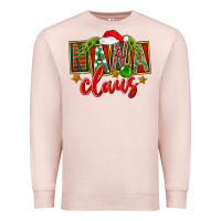 Pale Pink Christmas Nana Claus Mother's Day Premium Sweatshirt - FaDigitalArtStudio