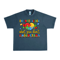 Midnight Navy puzzle heart inclusivity message Urban Heavy Tee - LillyAllenDesigns