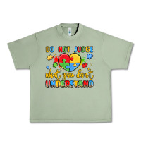 Oil Green puzzle heart inclusivity message Urban Heavy Tee - LillyAllenDesigns