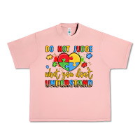 Salmon puzzle heart inclusivity message Urban Heavy Tee - LillyAllenDesigns