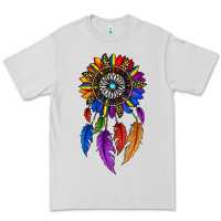 Dove Grey pride sunflower dreamcatcher Premium Tee - JahusDesignShop