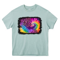 Arona tie dye leopard glitter background Heavy Core Tee - Jasminsmagicworld