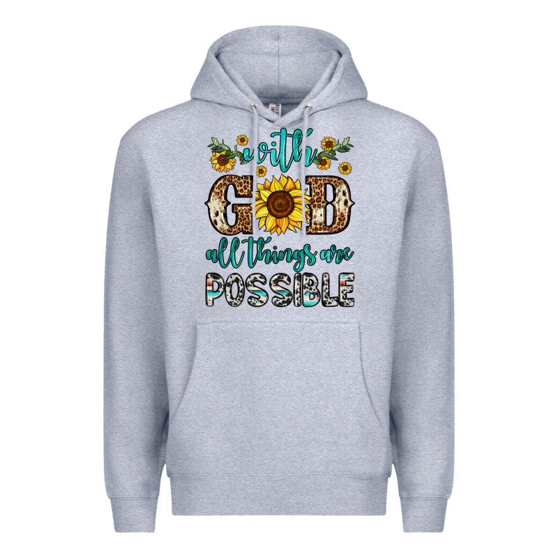 With God All Things Are Possible Premium Hoodie by OliviaCreatesArt | Teevron