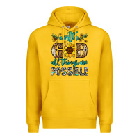 Lemon with god all things are possible Premium Hoodie - OliviaCreatesArt