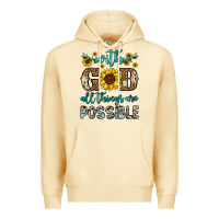 Pina Colada with god all things are possible Premium Hoodie - OliviaCreatesArt