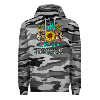 Slate Camo with god all things are possible Premium Hoodie - OliviaCreatesArt