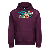 Mauve Wine merry christmas y'all kentucky Urban Hoodie - CowhideDigitalArt