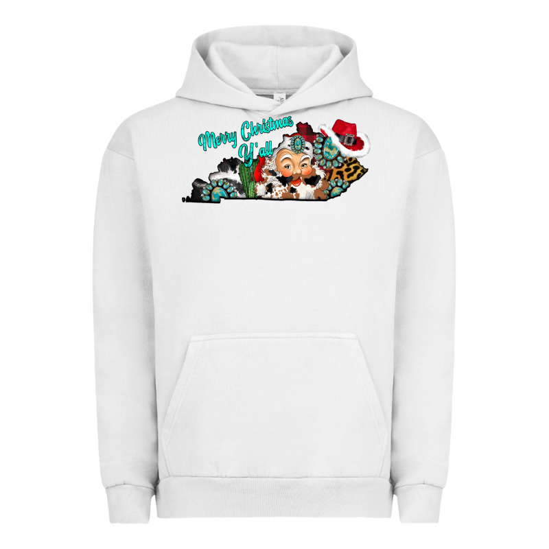 Merry Christmas Y'all Kentucky Urban Hoodie by CowhideDigitalArt | Teevron