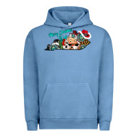 Pigment Pebble Blue merry christmas y'all kentucky Urban Hoodie - CowhideDigitalArt