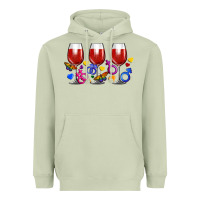 Matcha pride wine cups Heavyweight Hoodie - FaDigitalArtStudio