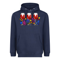 Navy pride wine cups Heavyweight Hoodie - FaDigitalArtStudio