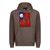 Coffee leopard baseball flag Premium Hoodie - JahusDesignShop