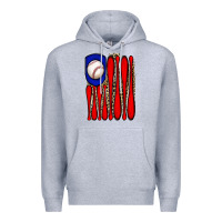 Heather Grey leopard baseball flag Premium Hoodie - JahusDesignShop