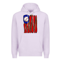 Lilac leopard baseball flag Premium Hoodie - JahusDesignShop