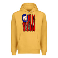Mustard leopard baseball flag Premium Hoodie - JahusDesignShop