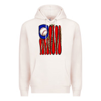 Pale Pink leopard baseball flag Premium Hoodie - JahusDesignShop