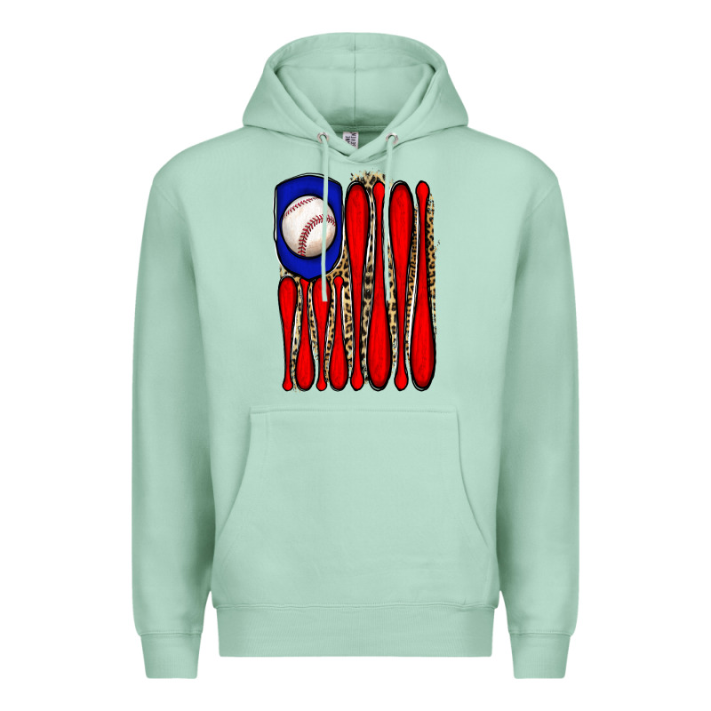 Leopard Baseball Flag Premium Hoodie by JahusDesignShop | Teevron