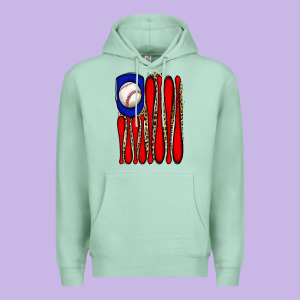 Leopard Baseball Flag Premium Hoodie Designed By Jahusdesignshop