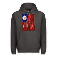 Smoke leopard baseball flag Premium Hoodie - JahusDesignShop