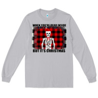 Moon Dust When You re Dead Inside But It Christmas Skeleton Long Sleeve Tee - Bettercallsaul
